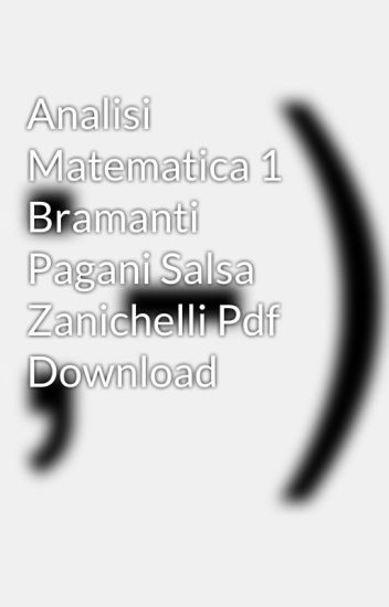 Analisi Matematica 1 Pdf