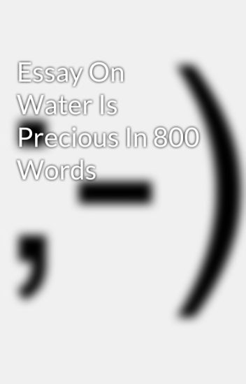 water is precious essay