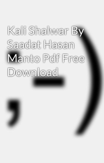 Saadat Hasan Manto Short Stories Pdf