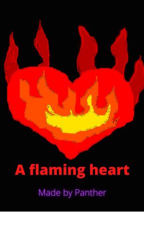 A flaming heart by ThePurplePantherCat